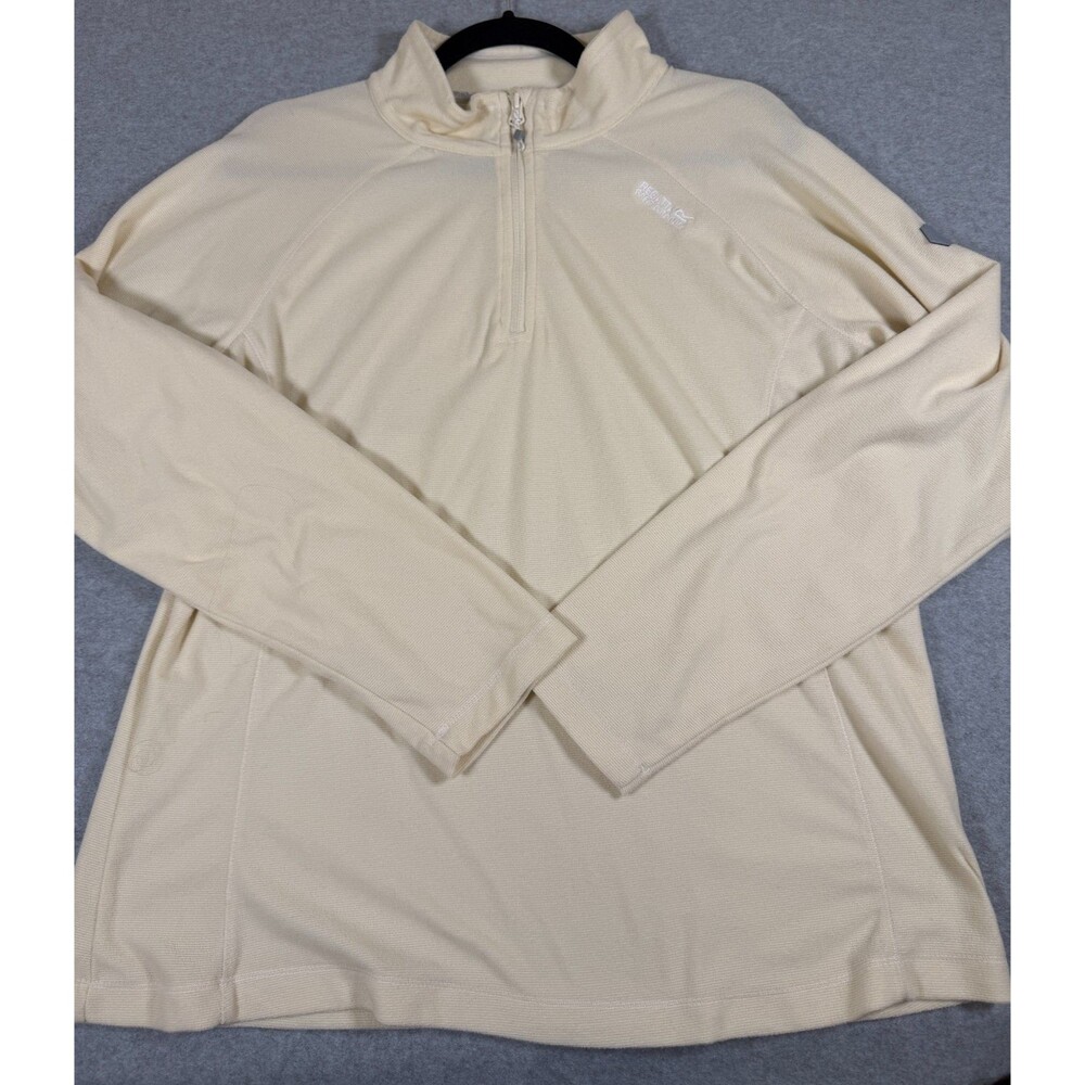 Regatta Great Outdoors 1/4 Zip Pullover Fleece‎ Cream Ivory Size 12, SKU143